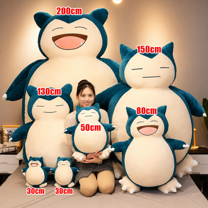 Peluche de Snorlax Gordo Dormilón | Almohada Kawaii para Niños